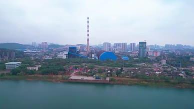 株洲城市电厂航拍视频的预览图